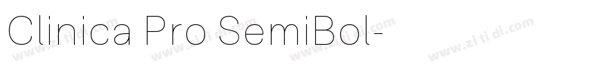Clinica Pro SemiBol字体转换 Clinica Pro SemiBol字体转换
